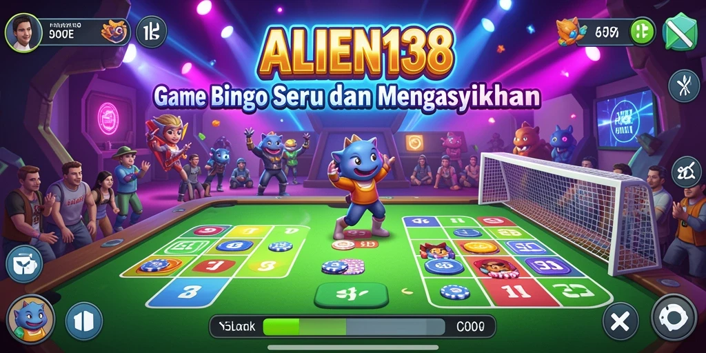 Tampilan gameplay menarik dalam permainan Bingo ALIEN138.