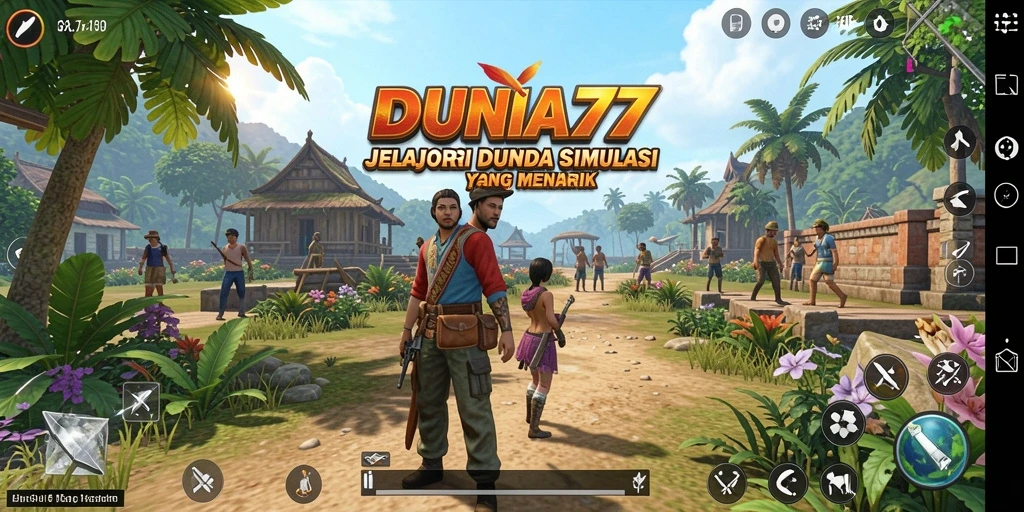 Tampilan gameplay DUNIA77 yang menarik dan interaktif.