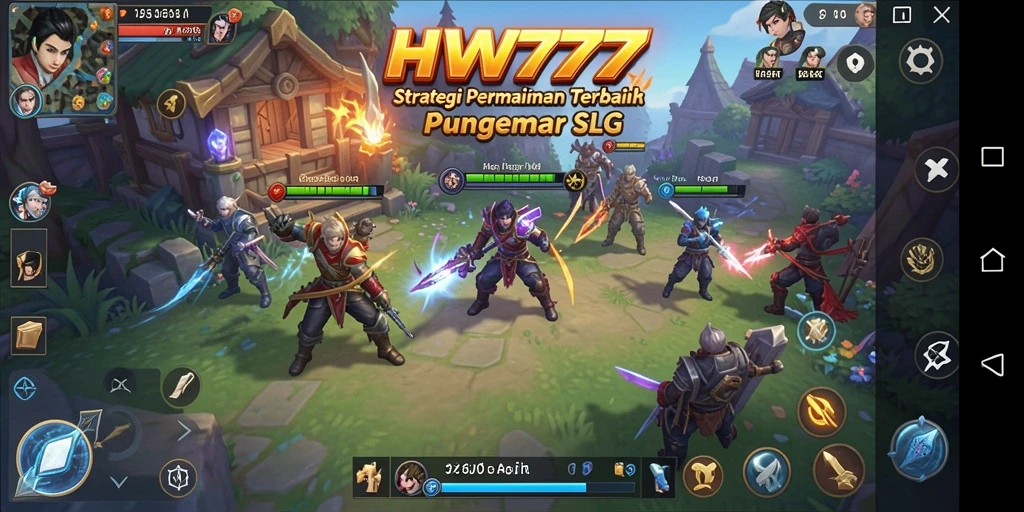 Tampilan epic gameplay dari HW777 dalam genre SLG.