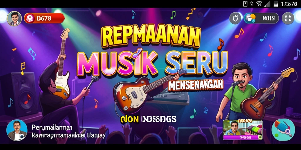 Tampilan gameplay menampilkan interaksi seru dengan musik.