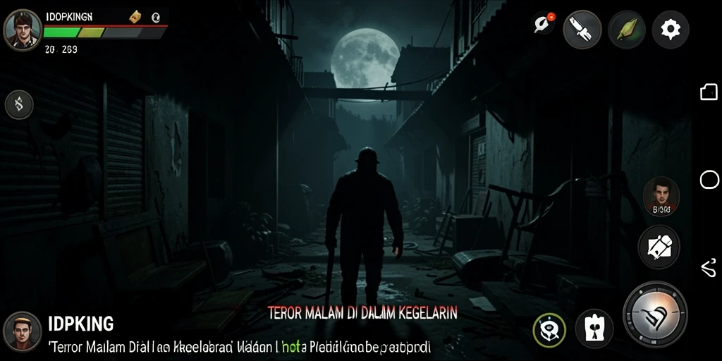 Screenshot menampilkan momen menegangkan saat menghadapi monster di IDPKING.