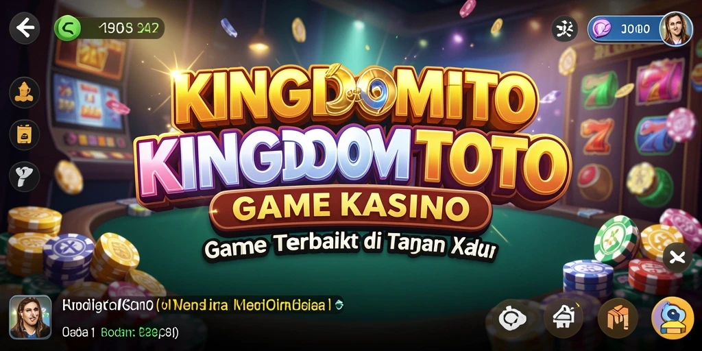 Menampilkan gameplay seru dari KINGDOMTOTO di dunia Kasino.