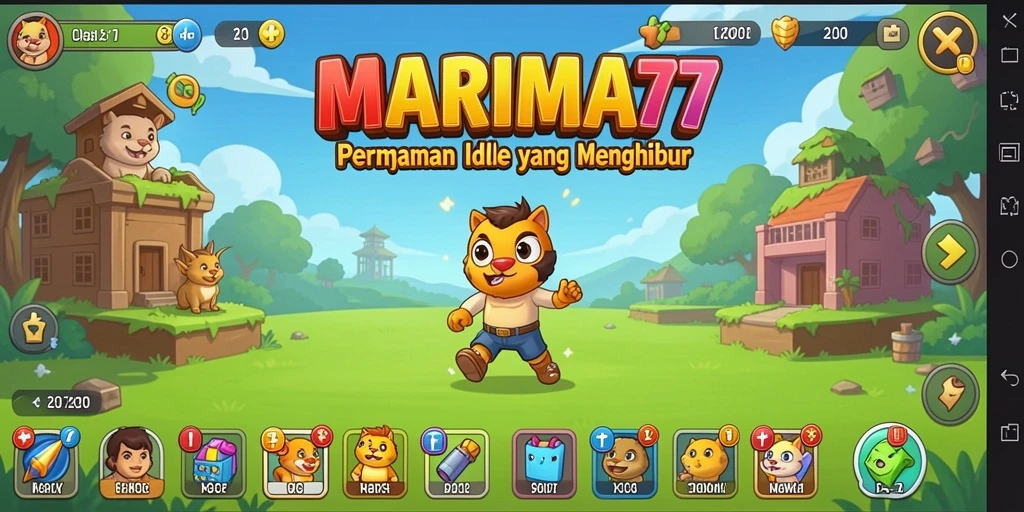 Tampilan gameplay MARIMA77 dengan elemen Idle yang menarik.