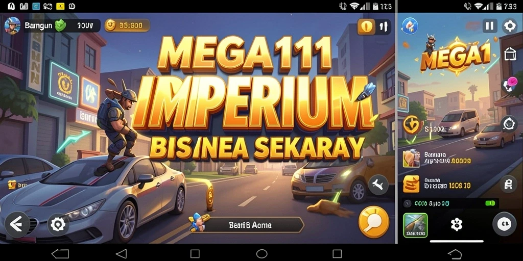 Tampilan gameplay MEGA111 yang menakjubkan dalam membangun imperium bisnis.