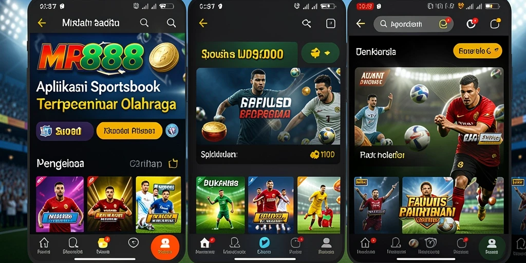 Screenshot MR888 menampilkan antarmuka pengguna yang menarik dan gameplay Sportsbook yang seru.