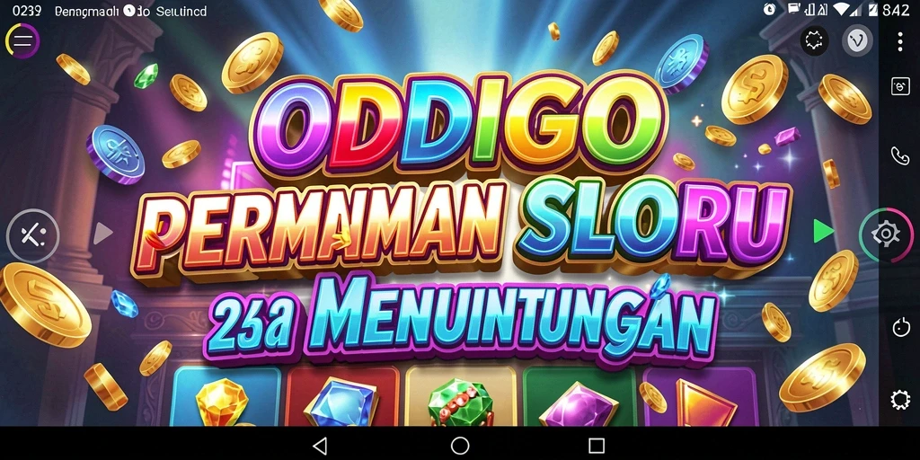 Tampilan menarik dari gameplay ODDIGO yang penuh warna.