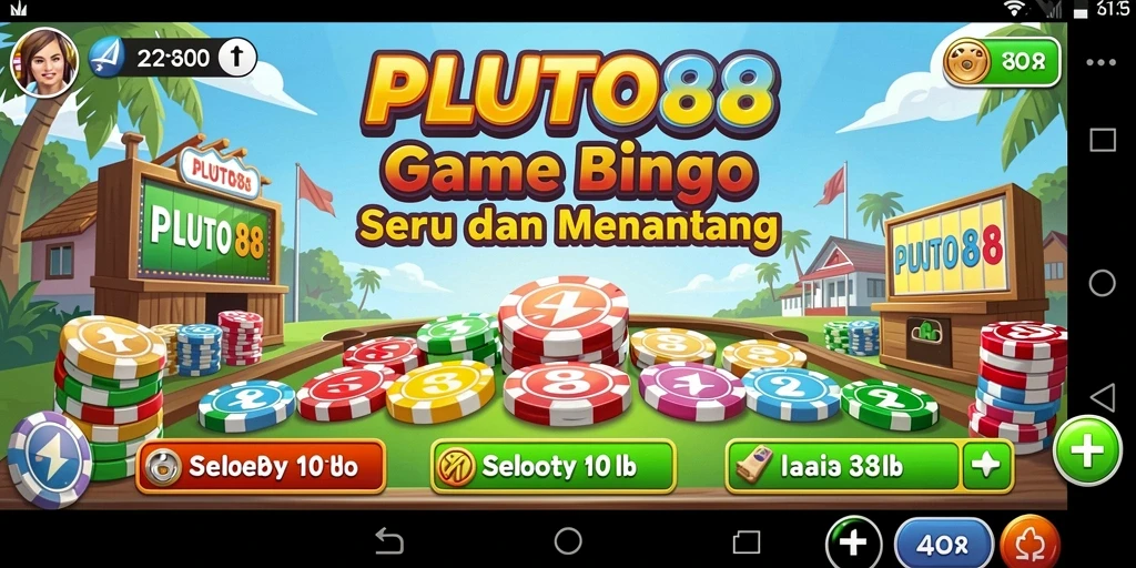 Tampilan menarik dari gameplay Bingo di PLUTO88
