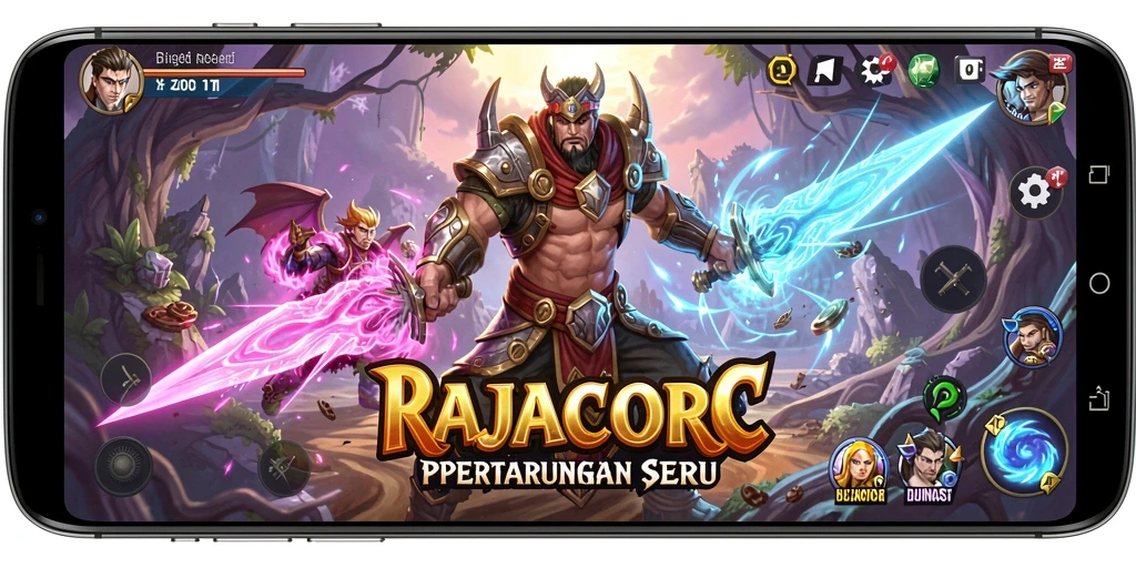 Menampilkan aksi pertarungan seru di RAJACORC.