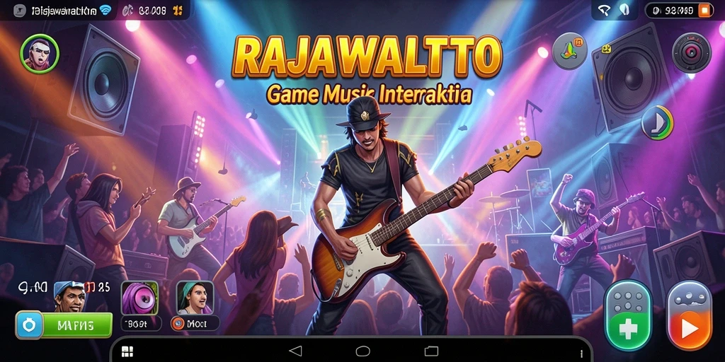 Screenshot menunjukkan antarmuka gameplay RAJAWALITOTO yang penuh warna dan interaktif.