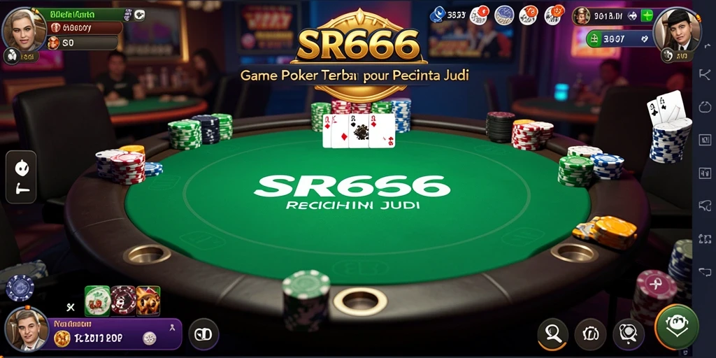 Tampilan gameplay Poker yang menegangkan di SR6666.