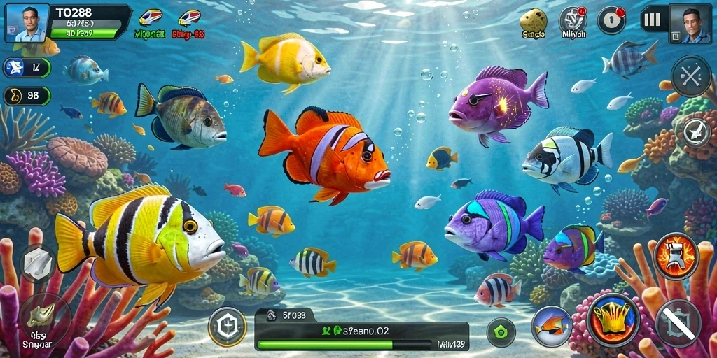 Gameplay seru Tembak Ikan dengan aksi menegangkan.
