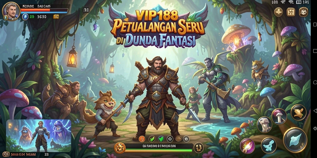 Screenshot gameplay VIP188 menampilkan aksi seru dalam pertempuran RPG.